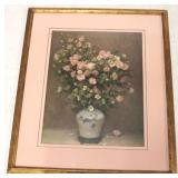 Framed Floral Print w/ an Asian Flair