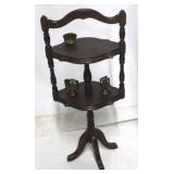 Mahogany smoking stand