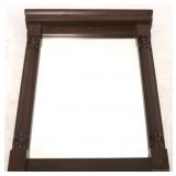 Carved column wall mirror