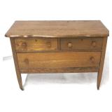 Oak 2 over 1 dresser