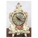 Porcelain mantle clock