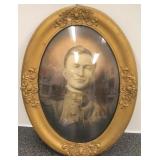 Bubble glass frame w/ photograph