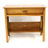 Flip top oak desk