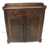 Early double door jelly cupboard w/ backsplash