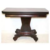 Empire lift top card table