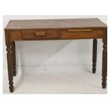 Original finish oak desk