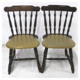 Pair vintage dinette chairs