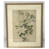 Framed floral print