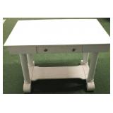 Painted Empire one drawer library table