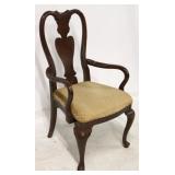 Mahogany Queen Anne arm chair