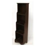 Mahogany open front petite book stand