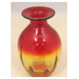 Amberina Art Glass Vase