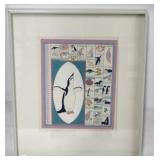 Signed & framed print - penguins