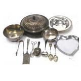 Group lot of silver plate