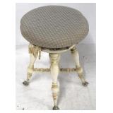 Painted ball & claw piano stool