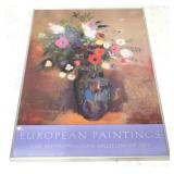 European Paintings expo poster