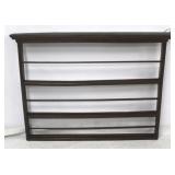 Wooden wall plate holder