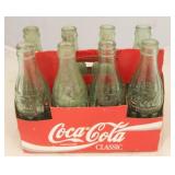 Vintage 8-Pack Coca-Cola Bottles in Carton