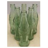 Lot of 6 Vintage Coca-Cola Glass Bottles