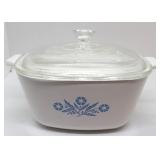 Corning Cornflower 1 3/4 qt covered dish