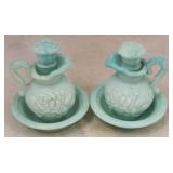Pair Avon Pitcher w/ Bowl Perfume Bottles