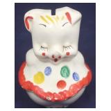 Vintage Art Pottery Piggy Bank