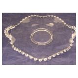 Imperial Candlewick ruffled platter