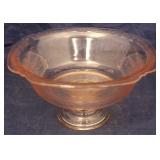 Pink Depression glass bowl