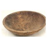 Wooden dough bowl