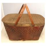 Vintage picnic basket