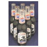 Set of 6 Pepsi Richard Petty Full Glass bottles