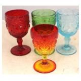 4 Glass goblets
