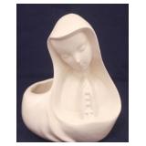 Art Pottery Virgin Mary Planter