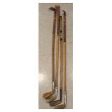 4 Vintage gold clubs