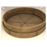 Antique round sifting tray