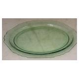 Vintage Florentine Poppy Depression Glass Platter