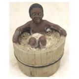 Boy in tub figure