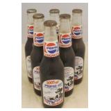 Lot of 6 Pepsi Richard Petty Full Glass Bottles