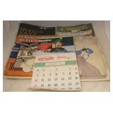 Lot of Assorted Vintage Magazines & Calendar
