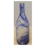 Art Glass Bottle - 12" tall
