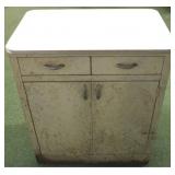 Vintage metal kitchen cabinet - AS IS