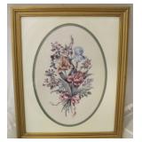 Framed floral print