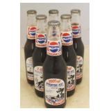 Lot of 6 Pepsi Richard Petty Glass Bottles