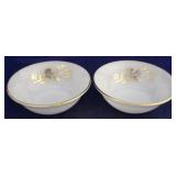 2 Fire King Golden Anniversary bowls