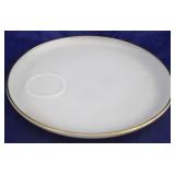 Fire King milk glass snack plate