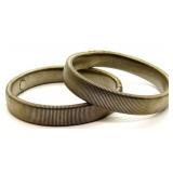 Pair of 2 Matching Elastic Bracelets