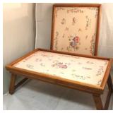 International Heartland Wooden Folding Trays (2)