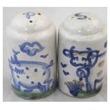 Signed salt & pepper shakers