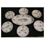 12 piece Austrian Fish Service Set