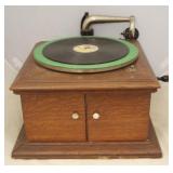 Vintage oak victrola